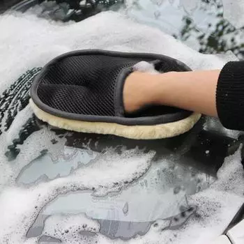 Перчатки Bear Paw Plush для мытья автомобиля зимой - Инструменты для полировки, вощения и чистки black чёрный