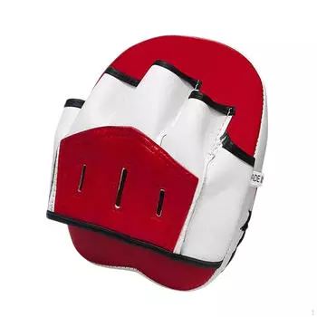 Перчатки Box Cushion Target Curved Impact для санда тхэквондо муай тай Red and White