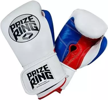 Перчатки боксерские PRIZE Ring красные 10 унций RING/Prize «Professional SS» белые/синие, белый