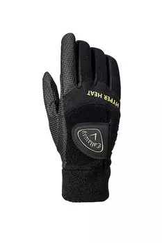 Перчатки Callaway WNTR HYPER HEAT из эластичного флиса с подогревом, модель 2021 года, черные, 5321225, мужские, 25–26 см