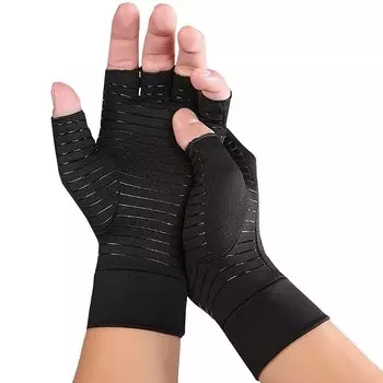 Перчатки CHROME CRANE Перчатки без пальцев Компьютерные ПК Компрессионные Поддерживающие Планшеты TB015 Мужские (Черный, М) чёрный