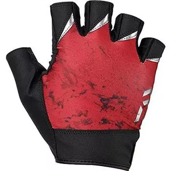 Перчатки DAIWA Padded Quick Dry 5 Cut Red Wave M DG-2121