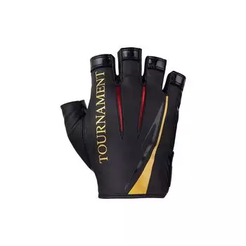 Перчатки DAIWA Tournament 5 Cut Black Red M Fishing Fishing DG-1323T