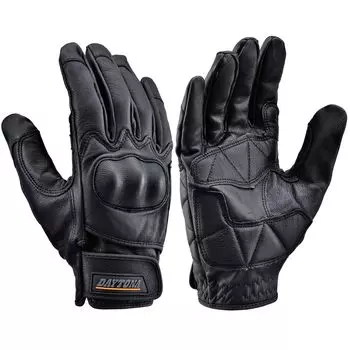 Перчатки Daytona Motorcycle Gloves из натуральной кожи с жестким защитным покрытием Goatskin Protector Gloves Black L Size 76367 Весна/Лето/Осень/Зима (Козья кожа) чёрный