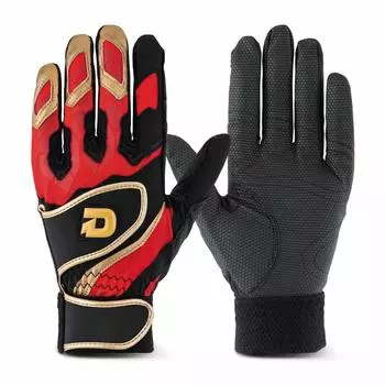 Перчатки для бейсбола DeMARINI, черные и красные, WTABG1003XL (Двуручный)