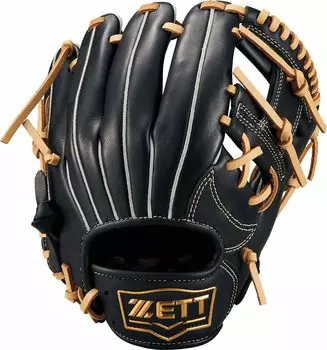 Перчатки для бейсбола и софтбола ZETT Soft Steer Series для бросков левой рукой, черные и пастельно-коричневые, BJGB74410 для мальчиков (Перчатка) Всесторонний (1932 год)