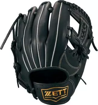 Перчатки для бейсбола и софтбола ZETT Youth, мягкие, для броска левой рукой, черные, M BJGB74430 (Перчатка) Всесторонний (1900) Размер чёрный