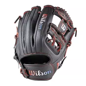 Перчатки для бейсбола Wilson общего назначения, двойные, для игроков в инфилд, большой палец, мизинец, оригинальный тип WBW102475 SS (Перчатка) D-МАКС (D-MAX Двойной) Pad/Два
