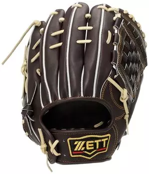 Перчатки для бейсбола ZETT Hardball Prostatus Sosuke Genda Player Type для подачи справа, коричневые 4 BPROG561 (Перчатка) Второй/Короткий Коричневый/Пастельный (3732) Размер