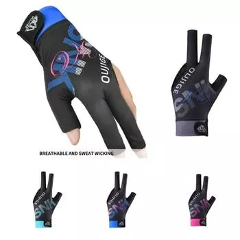 Перчатки для бильярда на левую руку Перчатки для бильярда на левую руку Износостойкие перчатки для тренировок по бильярду Перчатки для снукера для женщин серый