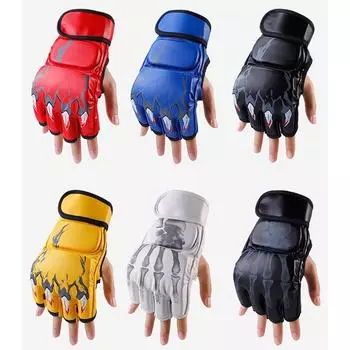 Перчатки для бокса Kick MMA для мужчин и женщин PU Karate Muay Thai Guantes De Boxeo Free Fight MMA Sanda Training Adults Kids Equipment