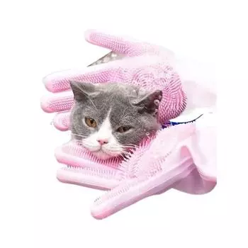 Перчатки для чистки и груминга домашних животных