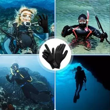 Перчатки для дайвинга, гидрокостюм для серфинга, перчатки из неопрена, 3 мм, термостойкие, противоскользящие, гибкие, для подводной охоты, плавания, рафтинга, гребли на байдарках S