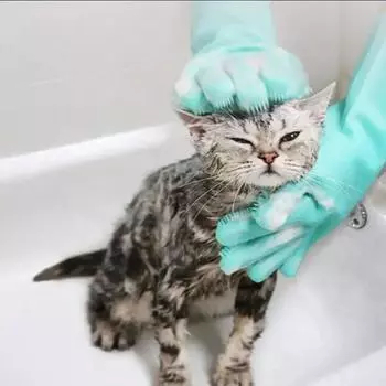 Перчатки для душа Yogisso pet, 12,5 x 33...., 1 шт., Корейский шампунь для домашних животных