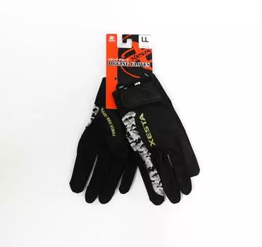 Перчатки для джиггинга Xesta размер LL черный серый камуфляж (1843)