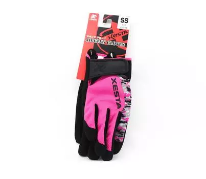 Перчатки для джиггинга Xesta, размер S, розовый камуфляж (2555)
