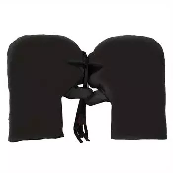 Перчатки для езды на руле велосипеда, толстые теплые перчатки для езды на руле шоссейного велосипеда, аксессуары для езды на велосипеде для мотоцикла, горного велосипеда, скутера чёрный