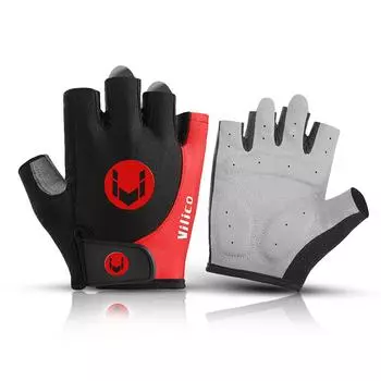Перчатки для езды на велосипеде на открытом воздухе с полупальцами противоскользящие, устойчивые к поту, дышащие и ударопрочные, подходят для различных сценариев M