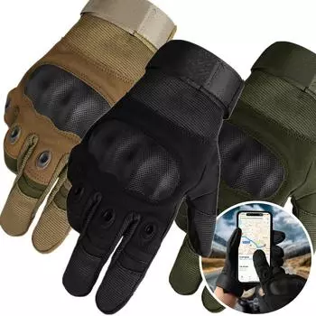 Перчатки для езды на велосипеде с закрытыми пальцами, перчатки с жесткими костяшками пальцев для сенсорных экранов, для мотоциклов, походов, скалолазания, лесозаготовительного оборудования, тактические перчатки чёрный