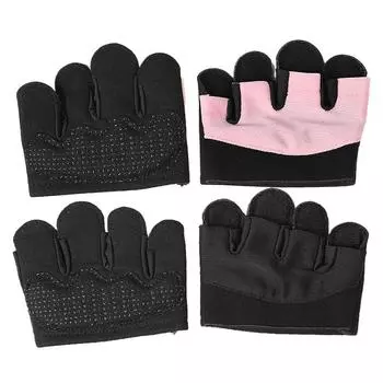 Перчатки для фитнеса для мужчин и женщин, перчатки для йоги, гантелей, велоспорта, дышащие, противоскользящие, перчатки для тренировок на ладони M чёрный