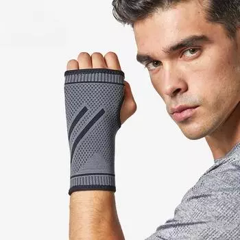 Перчатки для фитнеса на запястьях, отжимания, защита от растяжения запястья, эластичные защитные приспособления для ладоней для профессионального спорта в бадминтоне S