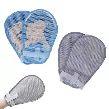 Перчатки для фиксации пальцев Рукавицы для защиты рук от инфекций Перчатки для фиксации пальцев и рук для пожилых пациентов серый