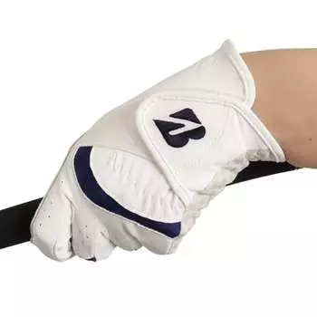 Перчатки для гольфа BRIDGESTONE ULTRA GRIP LADY GLG27L для левой руки женские белые x темно-синие 19 см