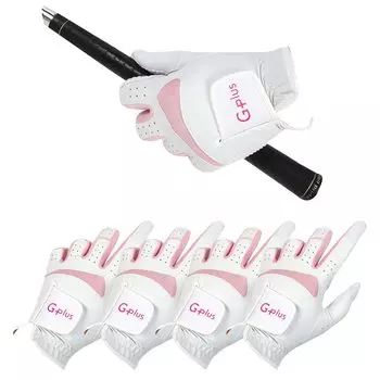 Перчатки для гольфа Durable Golf Left Hand 4 Glove 4pcs Pack Anti-Slip Women s, Pack,G-plus Women s (M(19))