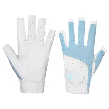 Перчатки для гольфа, дышащие, регулируемые, нескользящие, пара, для левой и правой руки, для гольфа