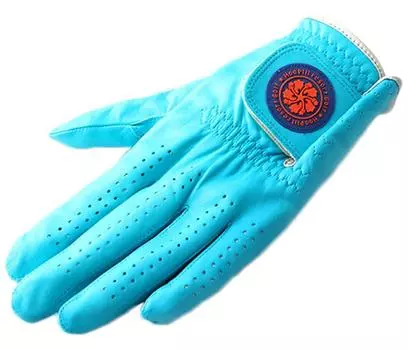 Перчатки для гольфа Hoapili Leather Hibiscus Series Blue для левой руки 26 см, мужские HP-009-03 синий