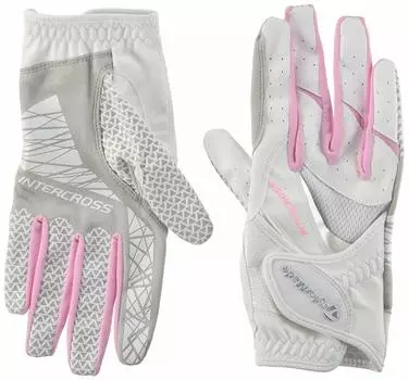 Перчатки для гольфа Intercross Gloves пара CCN53 Япония 18 см японский размер [TaylorMade Golf] женские белые/розовые (Эквивалент XS)