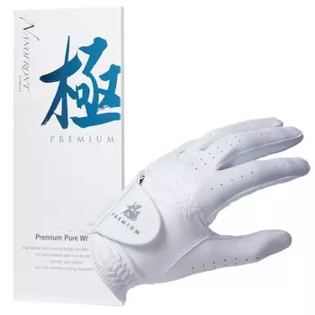 Перчатки для гольфа Kiwami Premium Nano Преобразуют пот и воду в мощный захват для гольфа NANOFRONT® (конкурентоспособный дизайн) (23см)