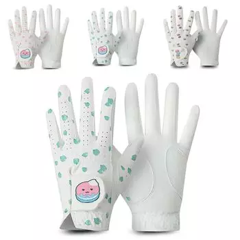 Перчатки для гольфа Maxer Cute, перчатки для гольфа Macaron, женские перчатки для обеих рук и левой, высокая прочность, легко держать, новый дизайн, мягкая ткань для гольфа из ПУ-волокна