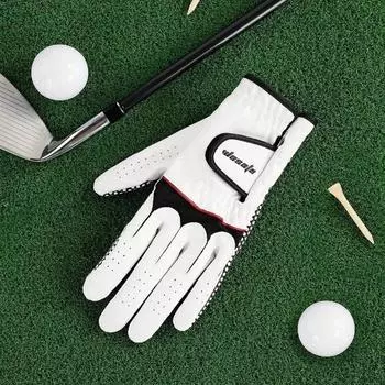 Перчатки для гольфа мужские левые перчатки с нескользящей рукояткой быстросохнущие вентилируемые износостойкие перчатки для гольфа 24