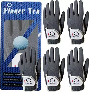 Перчатки для гольфа Right Left All Golf Fiber Sweat, 5 шт., серые, левые, мужские, для рук, для рук, погода, противоскользящие, мягкие, ткань, подходят, на липучке, профилактика,