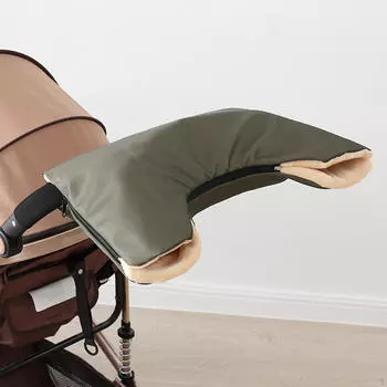 Перчатки для коляски, грелка для рук, коляска для коляски, для тележки для покупок зелёный