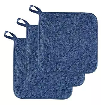 Перчатки для микроволновой печи, кухонные высокотемпературные противоожоговые толстые хлопковые перчатки (Набор из 2) One Size