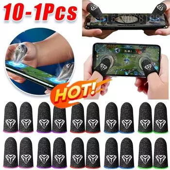 Перчатки для мобильных игр, напальчники для PUBG Gamer, влагостойкие, противоскользящие, для сенсорного экрана, дышащие, игровые напальчники