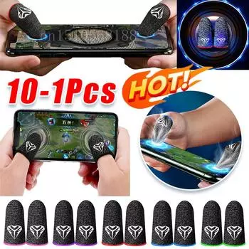 Перчатки для мобильных игр, напальчники для PUBG Gamer, влагостойкие, противоскользящие, для сенсорного экрана, дышащие, игровые напальчники