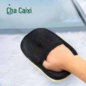 Перчатки для мытья автомобиля из шерстяного бархата — бережно относятся к краске, идеально подходят для полировки и мытья автомобиля. Plush waxed gloves