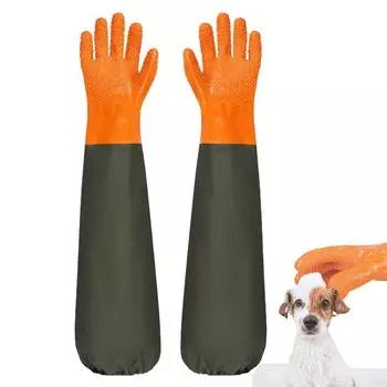 Перчатки для мытья собак Перчатки для удаления линьки для собак 27 дюймов Мягкие эффективные термостойкие перчатки для шерсти домашних животных с зубцами высокой плотности CZECH REPUBLIC