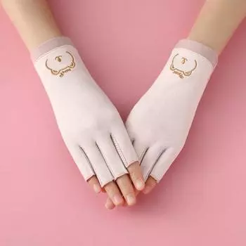 Перчатки для пальцев, защита от ультрафиолета, вождение, рыбалка, кемпинг, тонкие гелевые перчатки для маникюра A