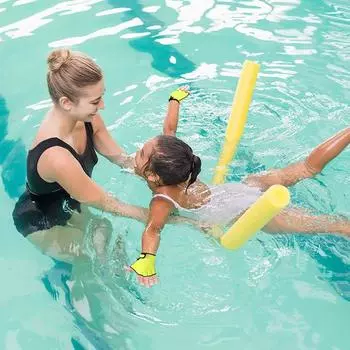 Перчатки для плавания Перчатки для обучения плаванию в воде Неопреновые перчатки Перчатки для фитнеса Водонепроницаемые тренировочные перчатки для плавания и дайвинга M жёлтый