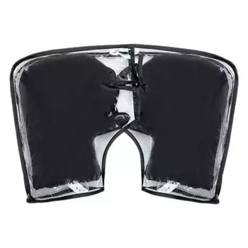 Перчатки для руля мотоцикла Водонепроницаемые грелки для рук Рукавицы для руля снегохода Перчатки для велосипедистов Нарукавники для скутера Теплый руль красный