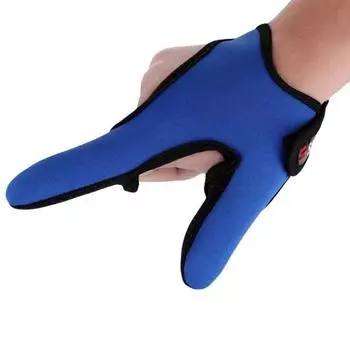 Перчатки для рыбалки, 2 пальца, противоскользящие, дышащие, амортизирующие, перчатки для большого и указательного пальца, защита для пальцев для рыбалки