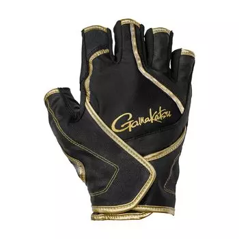 Перчатки для рыбалки Gamakatsu Cross Belt GM7302 Black x Gold LL (5 кусков)
