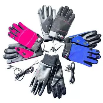 Перчатки для рыбалки USB Теплые перчатки Доставка Доставка Brother Теплые перчатки для сенсорного экрана 5 пальцев Полный обогрев Теплые перчатки для велоспорта average size