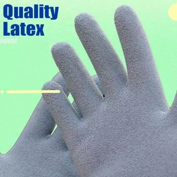 Перчатки для садоводства Детские прочные водонепроницаемые перчатки для садовых работ Нескользящие детские защитные перчатки для работы на дворе Портативные садовые принадлежности as the picture