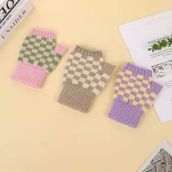 Перчатки для шахматной доски с сенсорным экраном, ветрозащитные перчатки без пальцев, мягкие варежки для шахматной доски, мужские