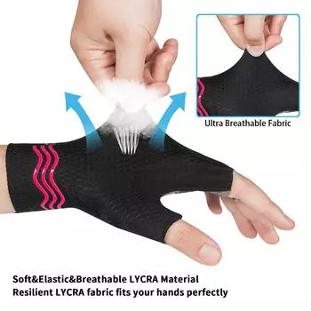 Перчатки для шоссейного велосипеда, дышащие перчатки для велоспорта с полупальцами, 3 мм, с подкладкой, ударопрочные, перчатки для шоссейного велосипеда, унисекс S розовый